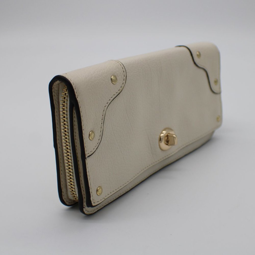 Coach Leather Mercer Accordion Zip Wallet